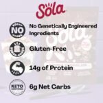 sola low carb keto granola double chocolate pack image