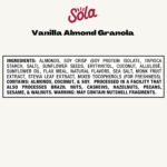 Sola Vanilla Almond Low Carb Granola Ingredients