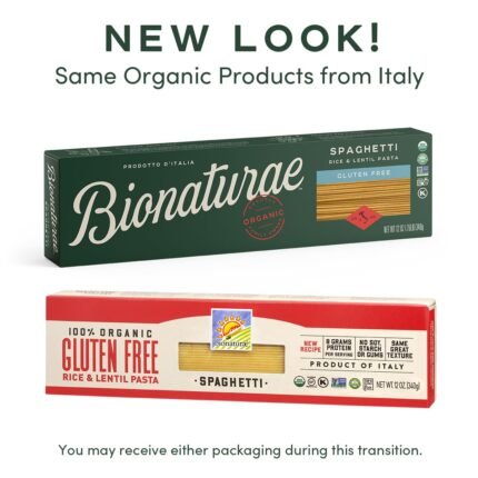bionaturae gluten free spaghetti rice & lentil pasta image