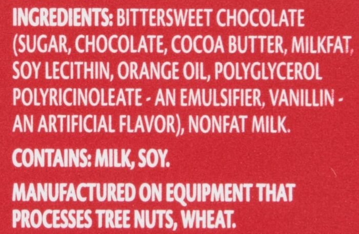 Ingredients Bittersweet