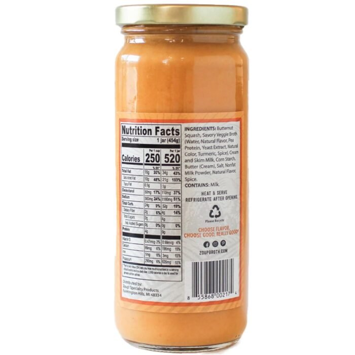 Butternut Squash Soup Nutrition Facts