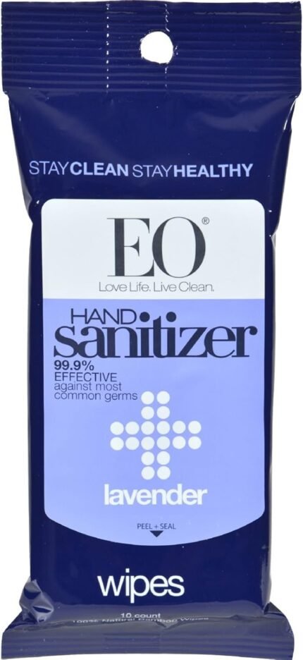 eo hand sanitizer wipes lavender image