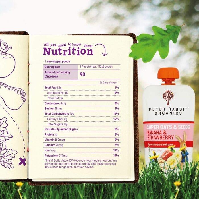 pumpkin tree banana strawberry super oats image