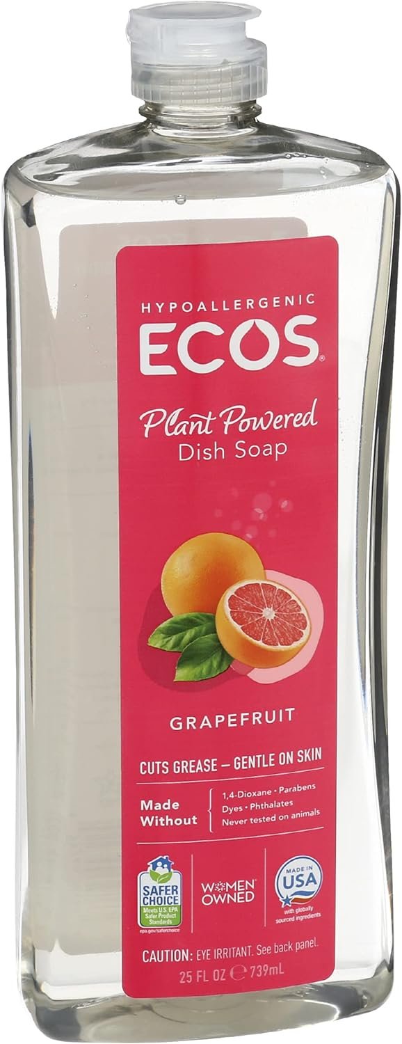 earth friendly natural grapefruit dishwashing liquid bottle image