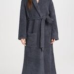 barefoot dreams cozychic adult robe slate blue image