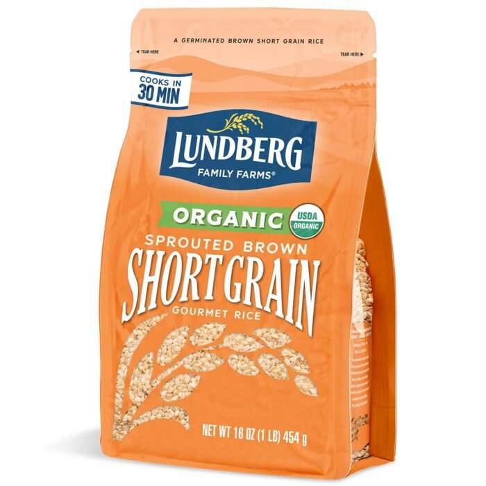 lundberg organic sprouted short grain rice pack image