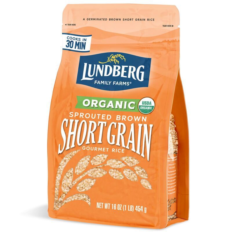 lundberg organic sprouted short grain rice pack image
