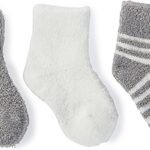 barefoot dreams lite infant sock set pewter pearl image