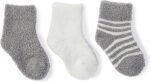 barefoot dreams lite infant sock set pewter pearl image