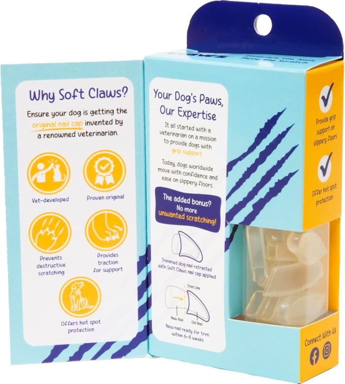 Soft Claws Nail Caps Kit, Jumbo, Natural