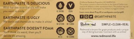 redmond earthpaste natural toothpaste wintergreen pack image