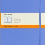 moleskine classic xl lined notebook hydrangea blue notebook image