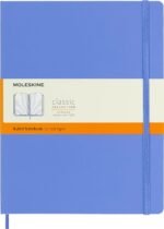 moleskine classic xl lined notebook hydrangea blue notebook image