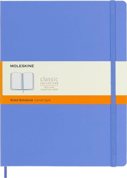 moleskine classic xl lined notebook hydrangea blue notebook image