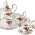 old country roses by royal albert 9-piece petite tea set