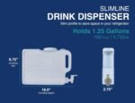 arrow slimline fridge drink dispenser 1.25 gallons image