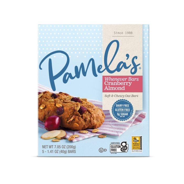 Pamela's Cranberry Almond Soft And Chewy Oat Bars