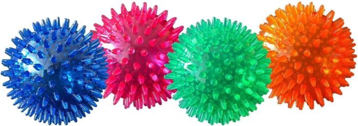 PetSport 2" Gorilla Spiky Ball Floating Dog Toy, Small Color May Vary