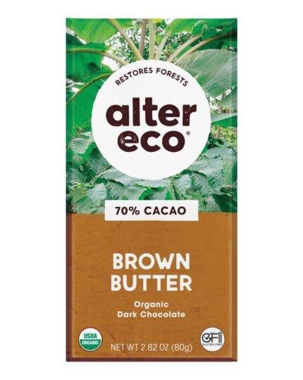 alter eco brown butter dark chocolate organic & fair trade pack image