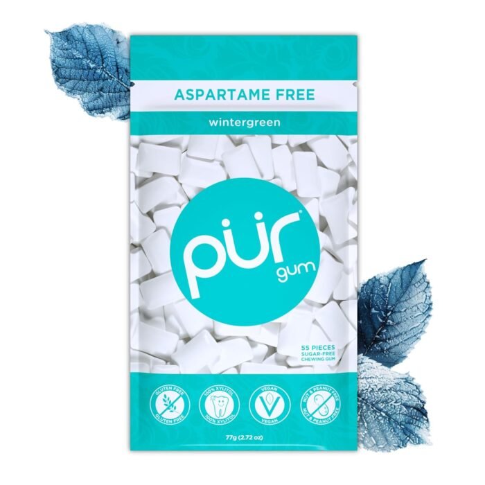 PUR Wintergreen Gum – 60 Pieces