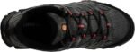 merrell men's moab 3 waterproof hiking shoes top view