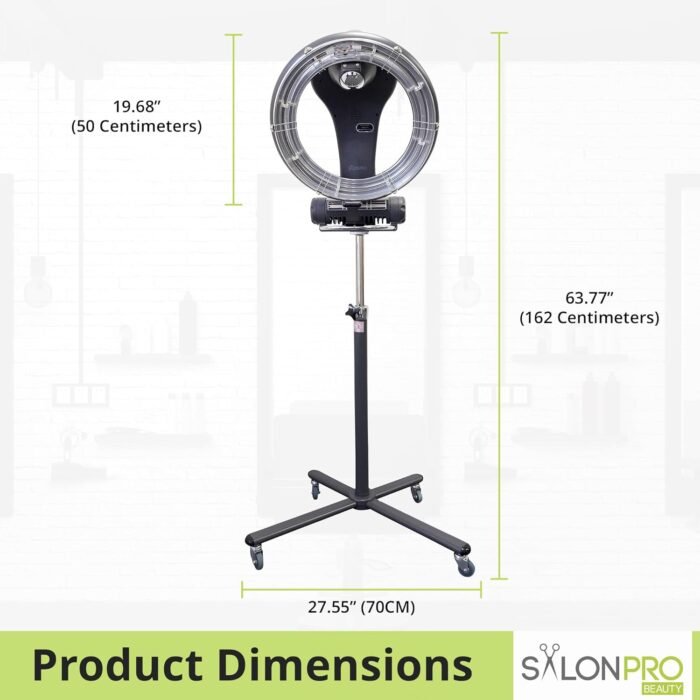 salonpro orbiting halo infrared hair processor dryer grey image