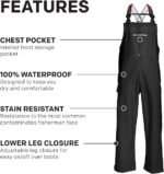 grundens neptune waterproof fishing bib pants black image