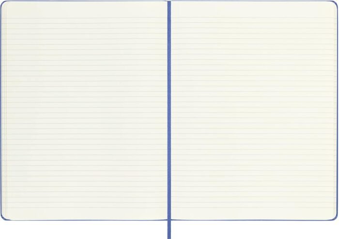 moleskine classic xl lined notebook hydrangea blue notebook image
