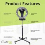 salonpro orbiting halo infrared hair processor dryer grey image