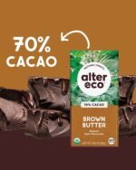 alter eco brown butter dark chocolate organic & fair trade pack image