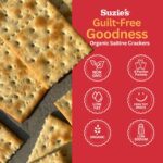suzies organic olive oil salted crackers 8.8 oz pack image
