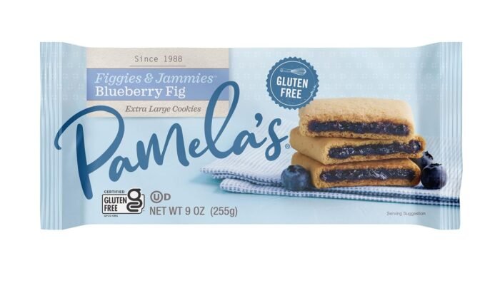 pamela's blueberry fig extra large cookies front view