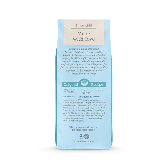 pamelas chocolate brownie mix pack image