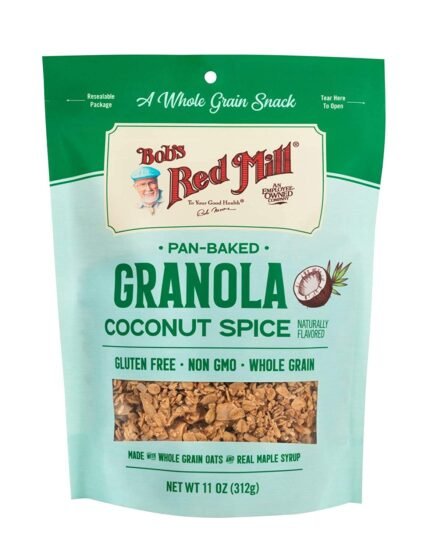 bob's red mill coconut spice pan baked granola pack image