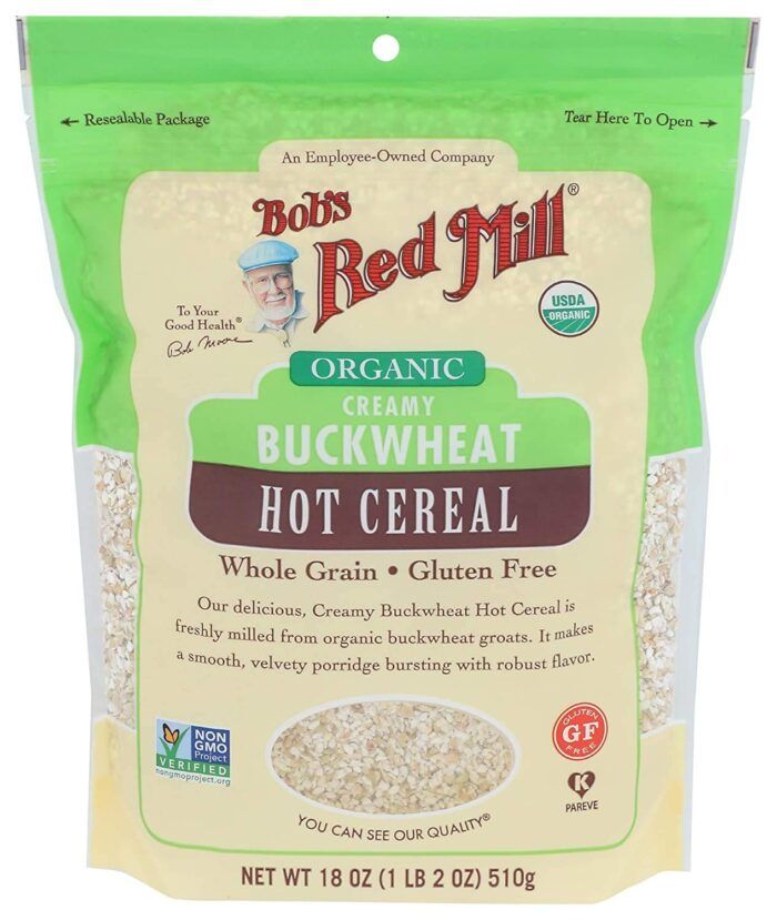 bobs red mill organic creamy buckwheat cereal pack