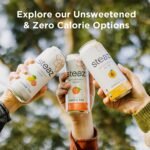 steaz organic green tea blueberry pomegranate can image