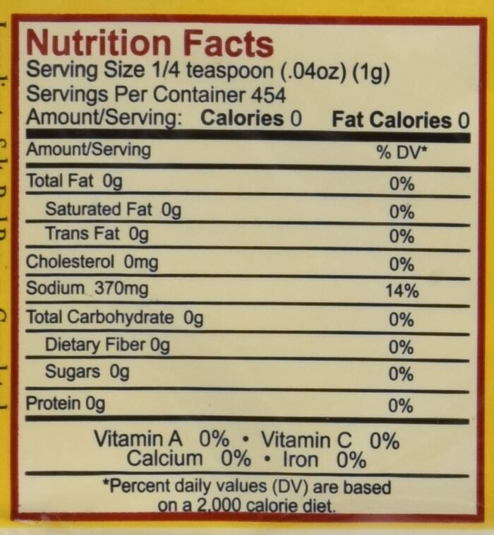 Slap Ya Mama Cajun Seafood Boil Seasoning Nutrition Facts
