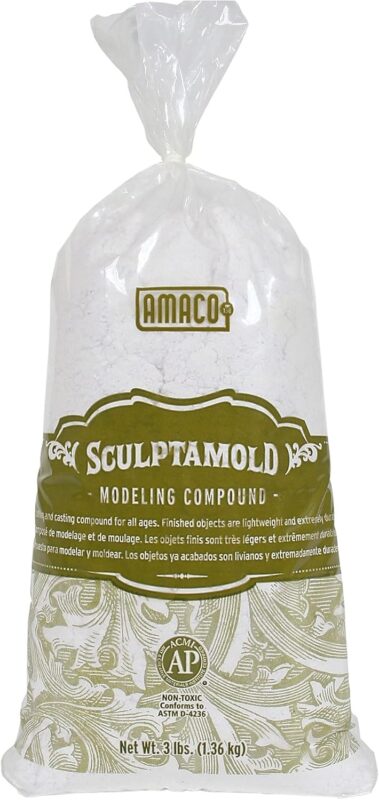 amaco sculptamold modeling compound white 3 lbs image