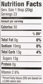 Keiller Orange Marmalade Nutrition Facts