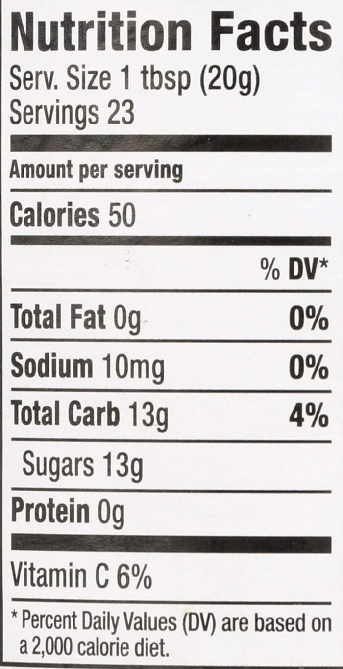 Keiller Orange Marmalade Nutrition Facts