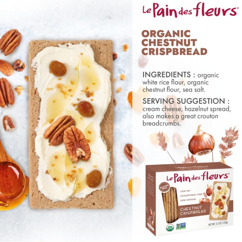 le pain des fleurs chestnut crispbread pack image