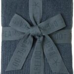 barefoot dreams 30x40 ribbed baby blanket smokey blue image