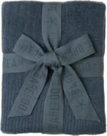 barefoot dreams 30x40 ribbed baby blanket smokey blue image