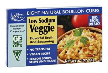 vegetable bouilon cubes low salt pack image