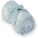 barefoot dreams dream blanket aqua ice white stars image