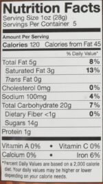 Sheila G's Salted Caramel Brownie Brittle Nutrition Facts