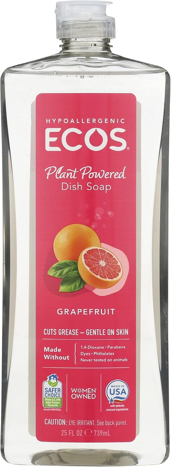 earth friendly natural grapefruit dishwashing liquid bottle image