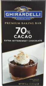 ghiradelli 70% cacao extra bittersweet chocolate pack image