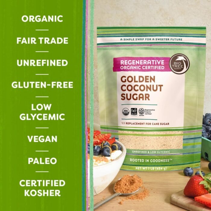 big tree farms organic golden coconut sugar pack image