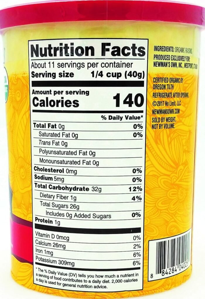 newmans own organic raisins image